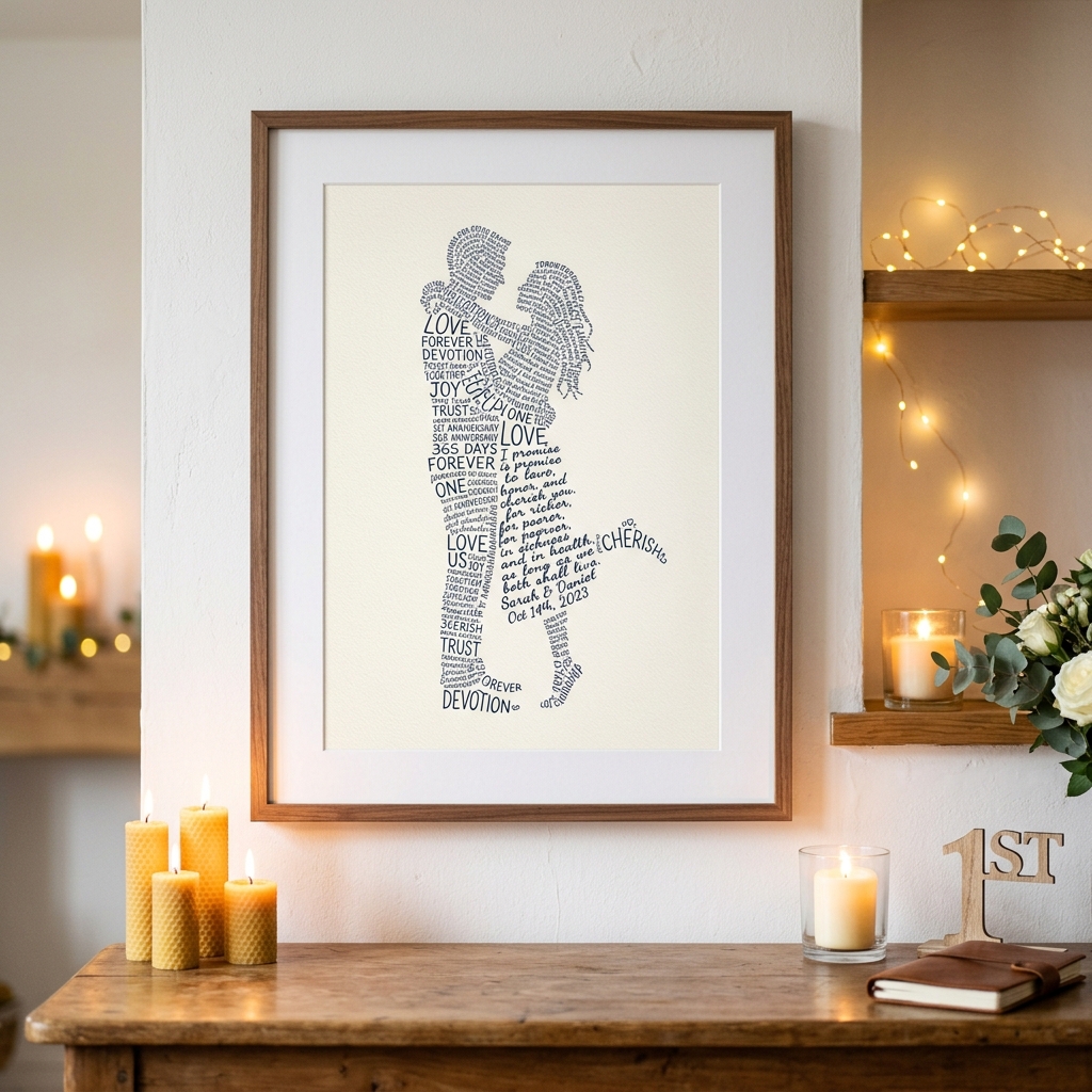Text Portrait — First Anniversary